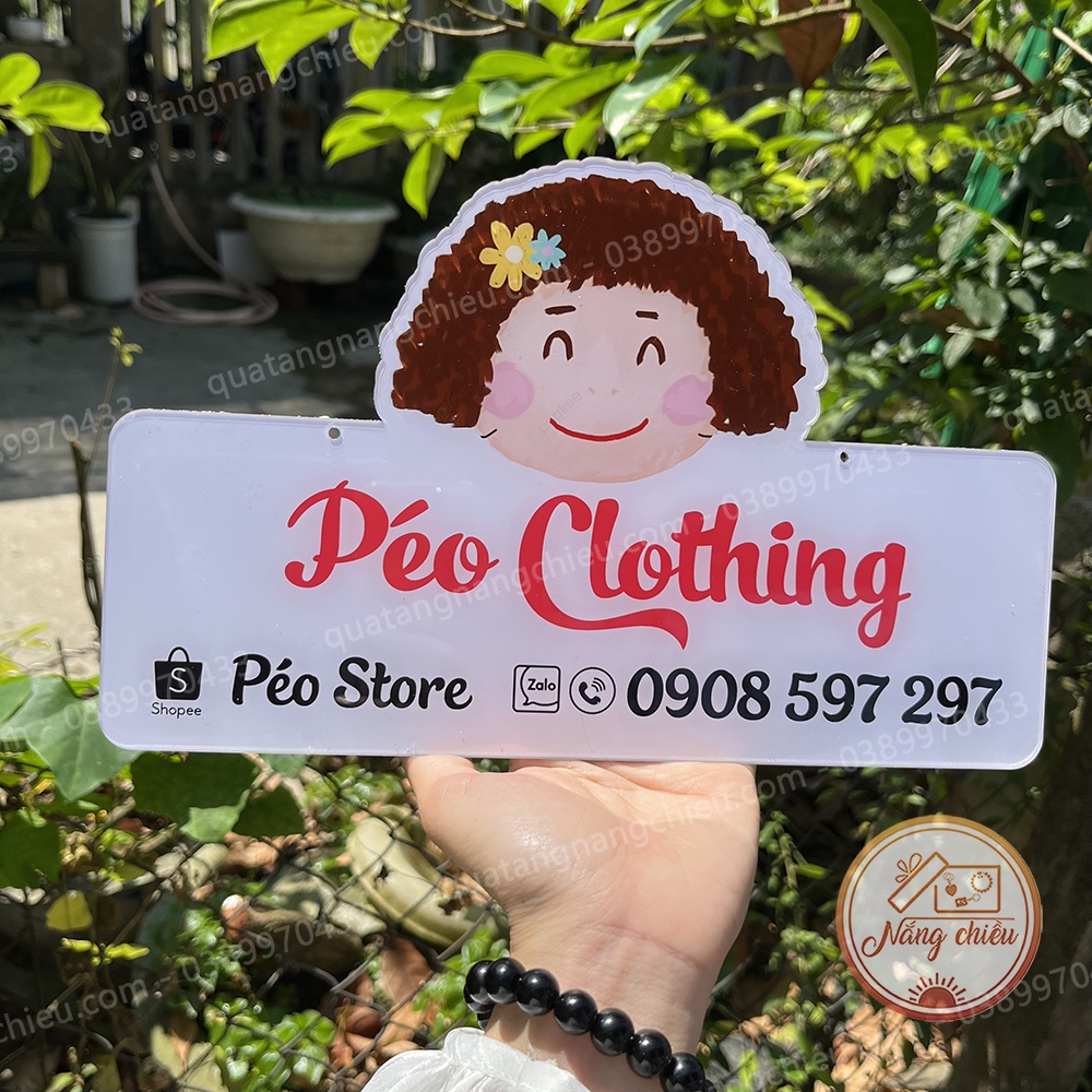 Bảng hiệu shop bán hàng online, đạo cụ chụp ảnh sản phẩm, bảng hiệu đẹp và sang chảnh