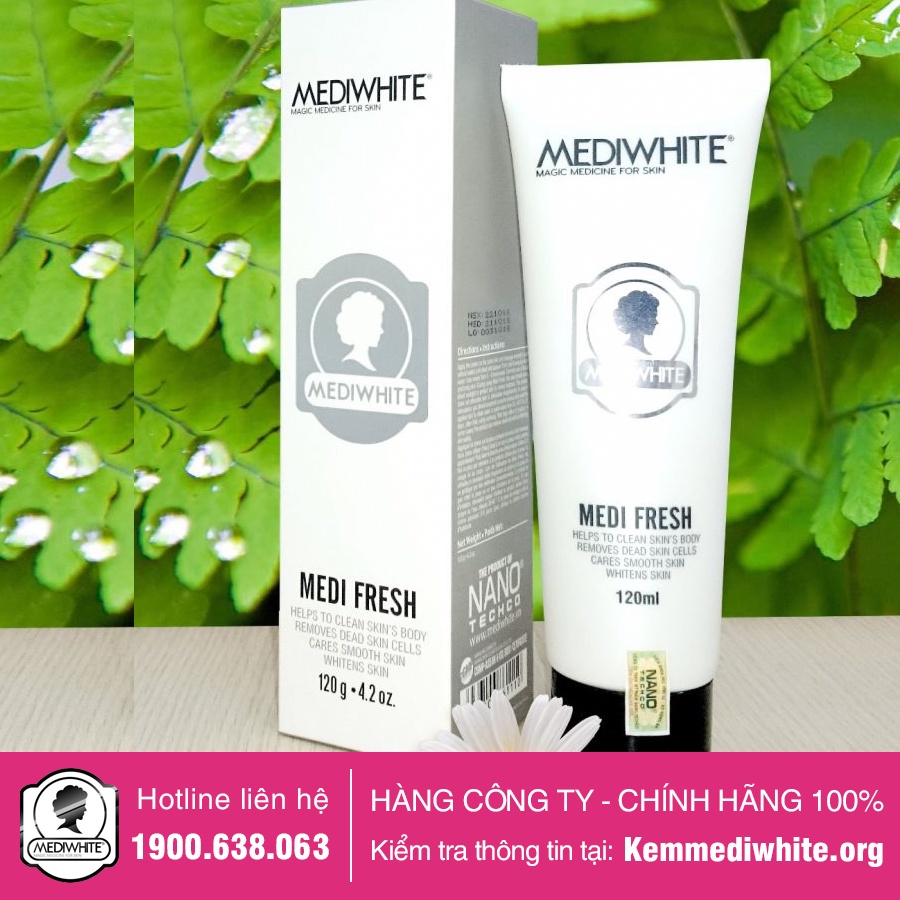 Kem Tẩy Tế Bào Chết Medi White Chính Hãng - Medi Fresh - Kem Tẩy Tế Bào Chết Sáng Da Medi White - Hàng Công Ty