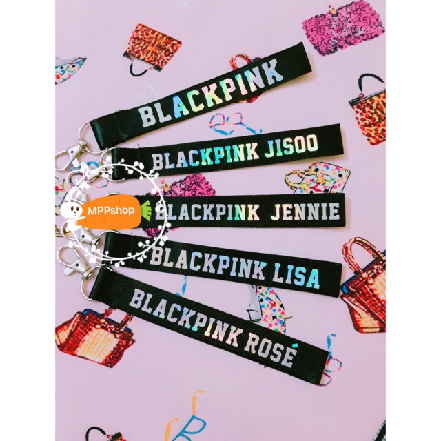 Nametag BLACKPINK móc treo halogram