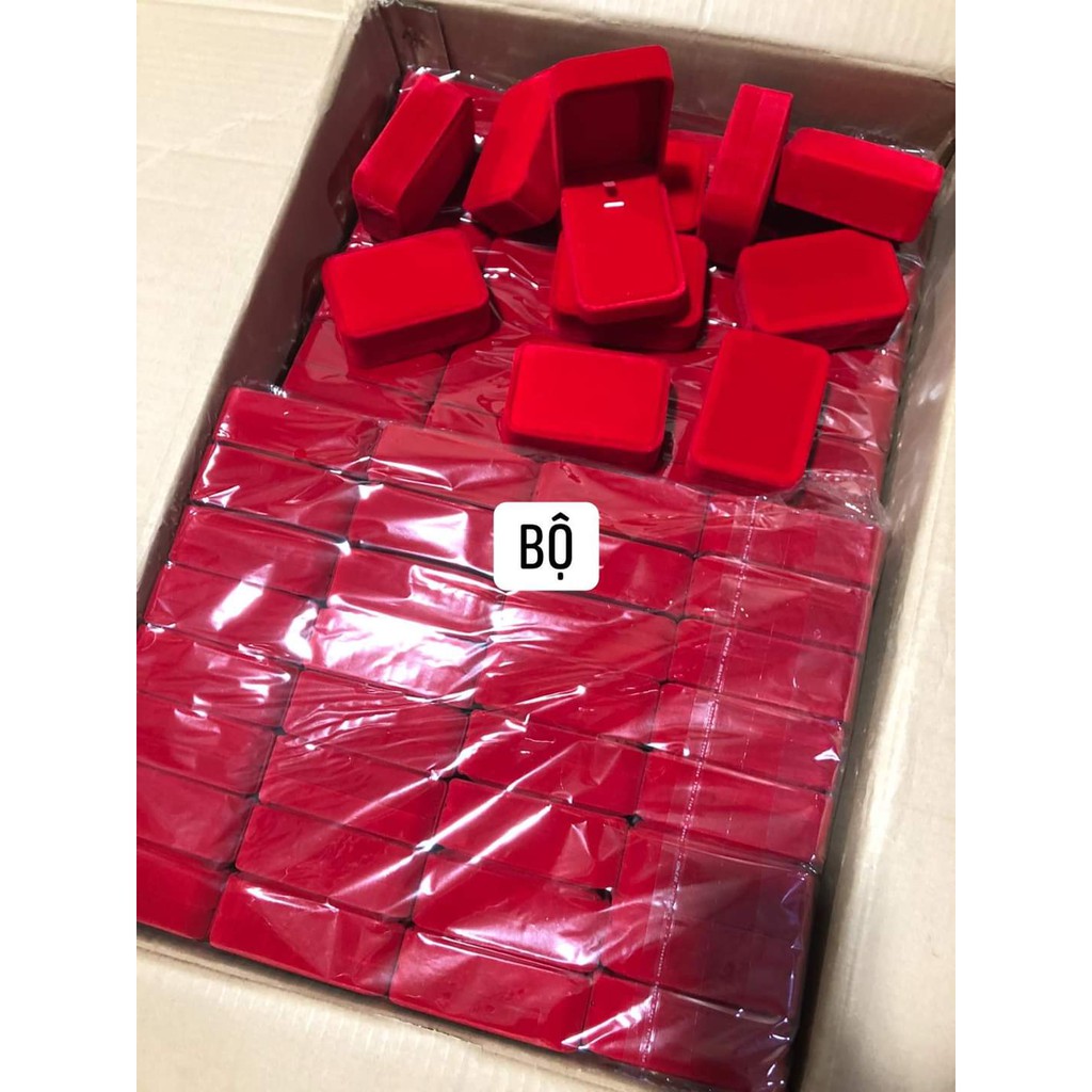 Hộp đựng trang sức DaLiA Jewelry chất liệu nhung đựng dây chuyền bông tai, lắc tay, lắc chân