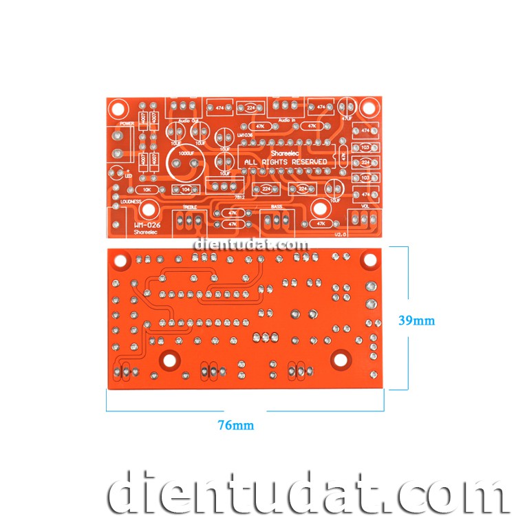 KIT DIY Mạch Chỉnh Âm Sắc LM1036  - Tự Ráp