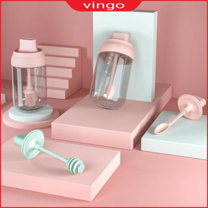 Lọ đựng gia vị thủy tinh 250ml chống nước chống ẩm, Hũ đựng gia vị kèm muỗm