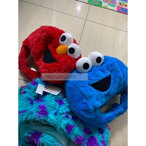 Mũ Nón gấu bông Elmo, CookieMonster SesameStreet