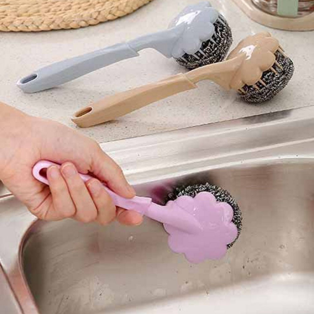 Cọ Vệ Sinh Nồi Chảo Có Tay Cầm Tiện Lợi