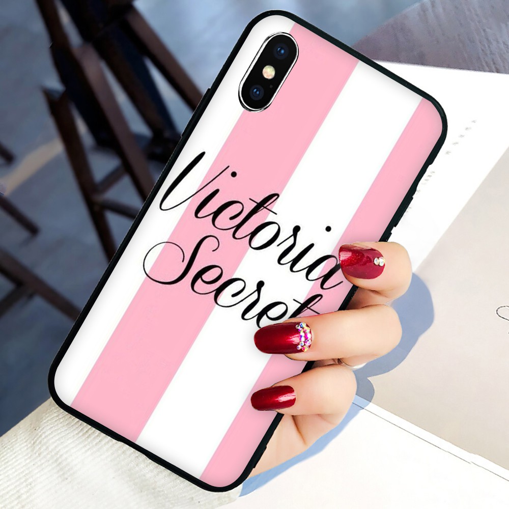 Victoria's Secret Soft Black TPU Silicone Phone Case for iphone 11 iPhone 11 Pro iPhone 11 Pro Max Anti-fall Back Cover