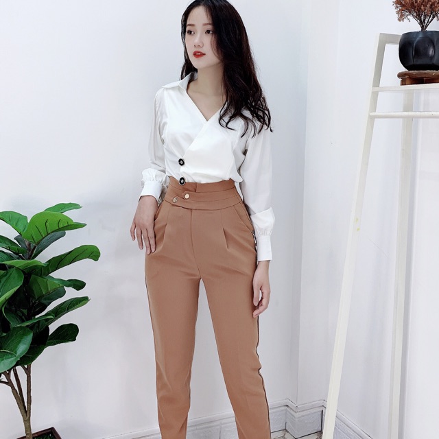 Quần baggy hai cạp Q321 KYMIE