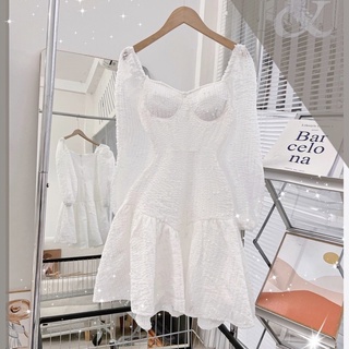 [HOT] Đầm Trắng Ren Đuôi Cá 🦋FREESHIP🦋