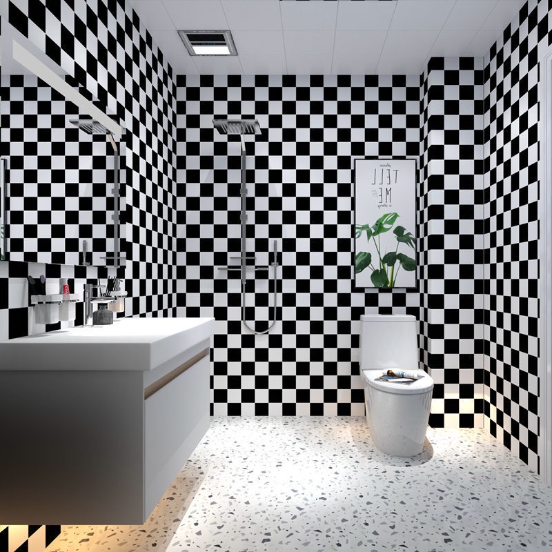 Giấy Dán Tường Dày Dặn Chống Thấm Nước/Dầu/Nổ Cho Phòng Tắm/Nhà Bếp