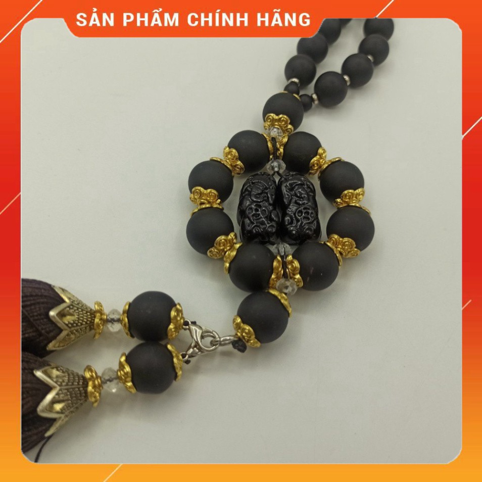 [SALE] Khánh treo ô tô 📌FREESHIP📌Khánh treo ô tô phong thủy đôi Tỳ Hưu màu đen