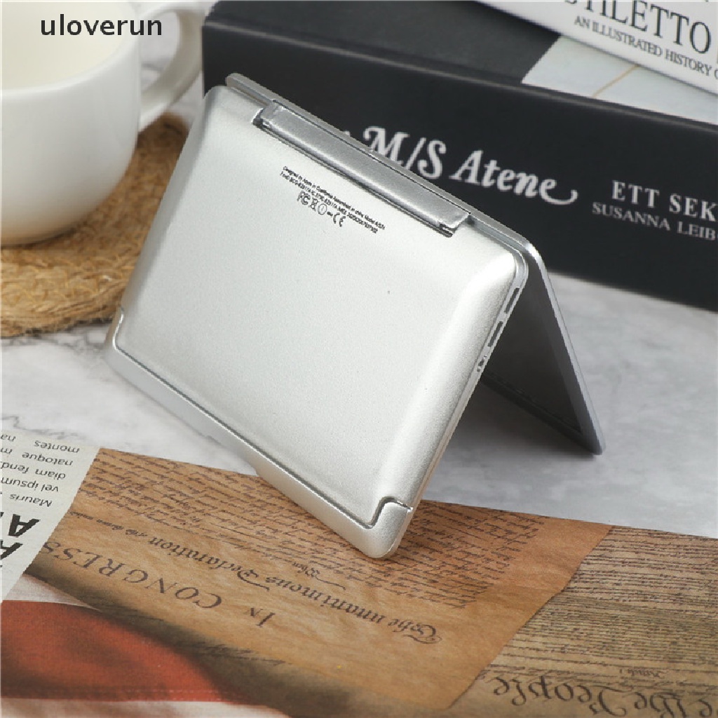 Gương Trang Điểm mini Kiểu Máy Tính Xách Tay Bỏ Túi Trong Suốt Cho Bé Gái