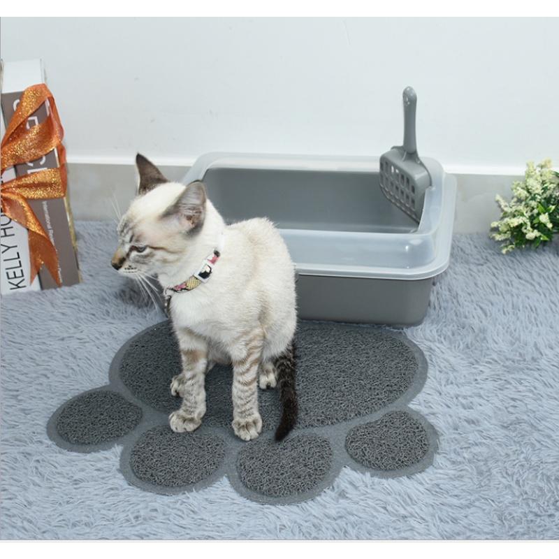 (MẪU MỚI) CHẬU VỆ SINH KÈM XẺNG CHO CHÓ MÈO SIZE NHỎ 38×30×12.5CM - LOVE PETS SHOP