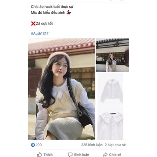 SƠ MI CHẠY REN CỔ