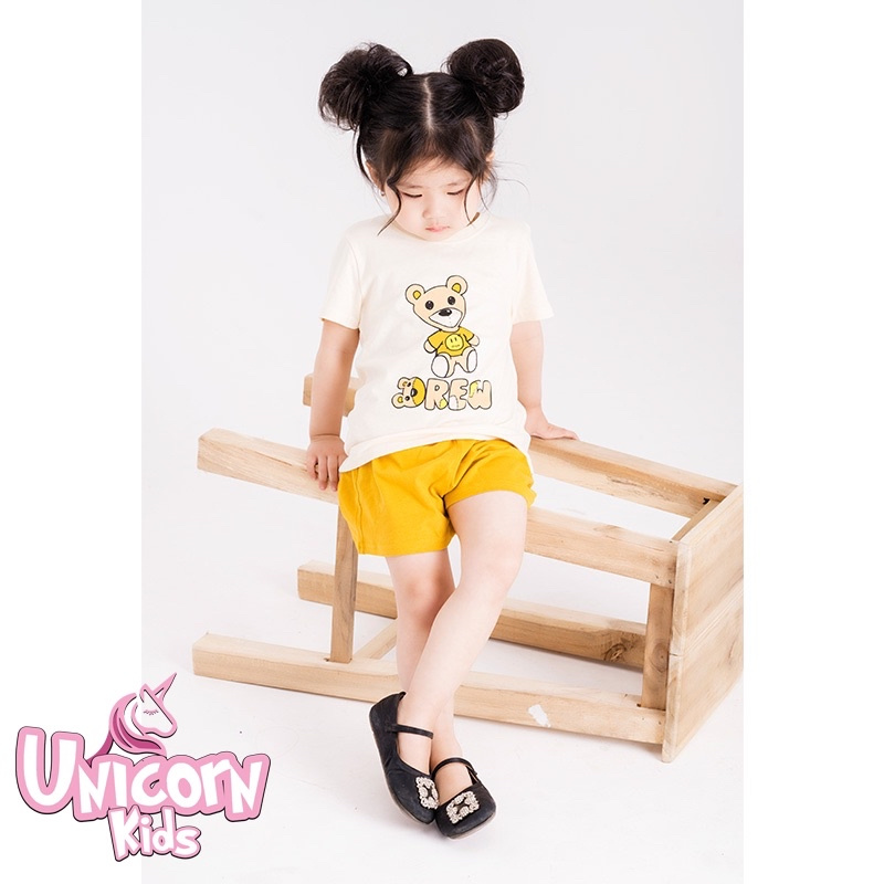 Bộ quần áo bé gái bé trai Unicorn Kids hình Teddy chất liệu 100% cotton, từ 1- 5 tuổi với cân nặng từ 8.5 - 22kg