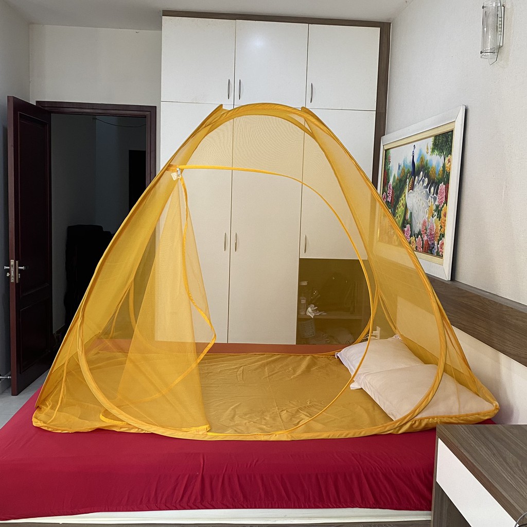 Mùng Ngủ Tự Bung dành cho 2 người Size 1.2m x 1.9m - Hàng Xuất Khẩu, Bảo hàng 18 tháng