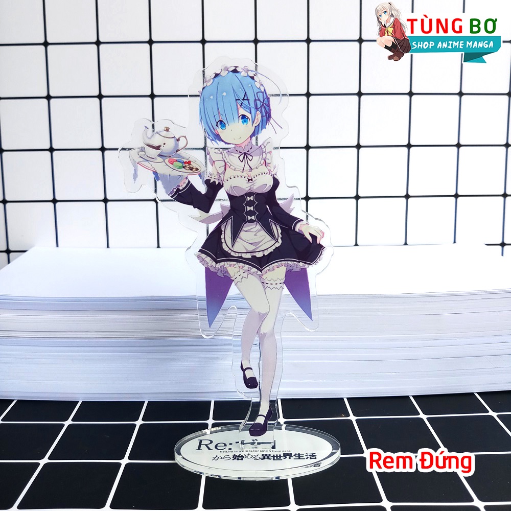 [Standee] Tượng Mica Anime Re zero