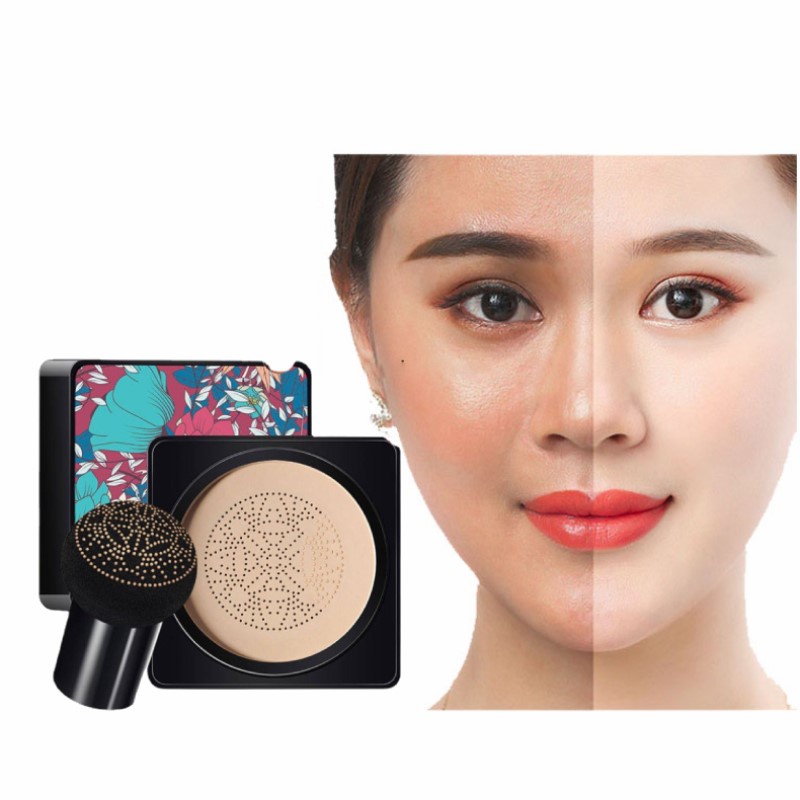 Phấn Nước CC Che Khuyết Điểm Dưỡng Ẩm Làm Trắng Sáng Tông Màu Da Với Mút Tán Hình Nấm