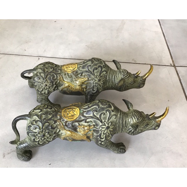 Cặp Tê giác 1 sừng