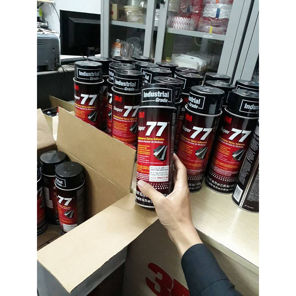 Chai keo xịt 3M super 77 375g