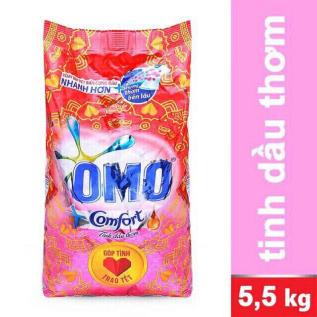 Bột giặt omo tinh dầu thơm 5,5kg.6kg