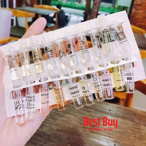 [BÁN BUÔN] Nước Hoa Mini Pháp Set 20 Lọ Lưu Hương Thơm Mát Nồng Nàn Quyến Rũ (2ml*20lọ)
