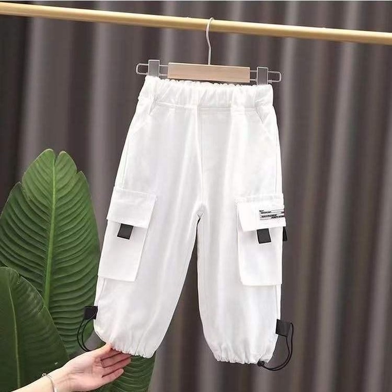 Quần Dài Dáng Rộng Thiết Kế Mới Thời Trang Mùa Xuân Thu Dành Cho Bé Trai