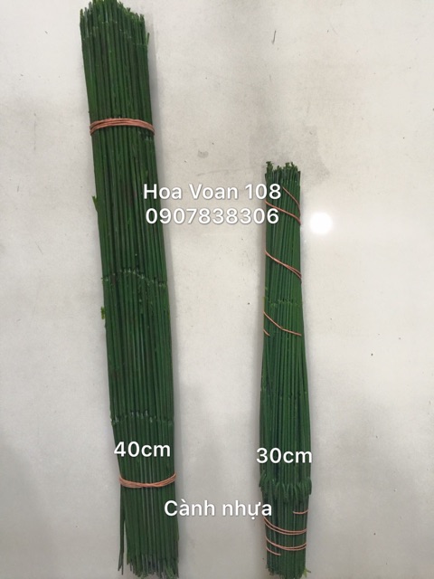 Cành nhựa 1 bó 100 cây dài 40cm