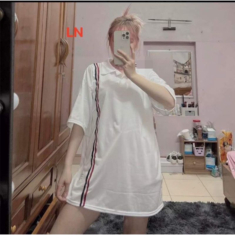 Áo Polo Nam Nữ Ngắn Tay Cổ Bẻ, Áo Polo 3 Vạch Dọc, Áo Tay Lỡ From Thụng Siêu Hot( Kèm ảnh Thật)