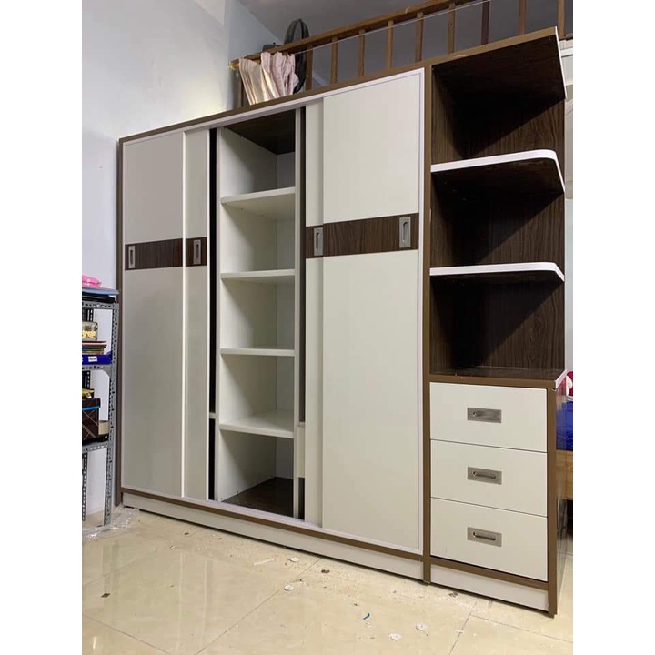 Tủ quần áo nhựa Đài Loan 5 cánh lùa – Nội thất Thành Công