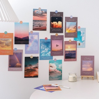 Miếng dán tường trang trí họa tiết đám mây nhiều màu sắc xinh xắn W&g 