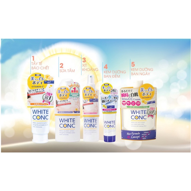 [ TỔNG KHO ] Sữa Dưỡng Thể Trắng Da White ConC CC Cream Vitamin C | BigBuy360 - bigbuy360.vn
