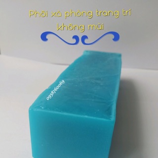 Phôi xà phòng không mùi xanh dương 100gr
