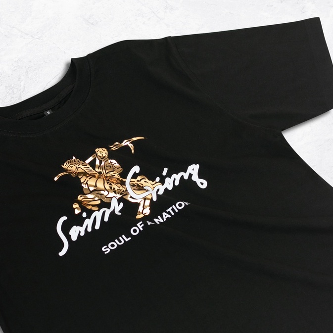 Áo thun unisex In hiệu ứng ánh kim SAINT GIÓNG (THÁNH GIÓNG) form basic 100% cotton SOUL OF A NATION - Copper VER