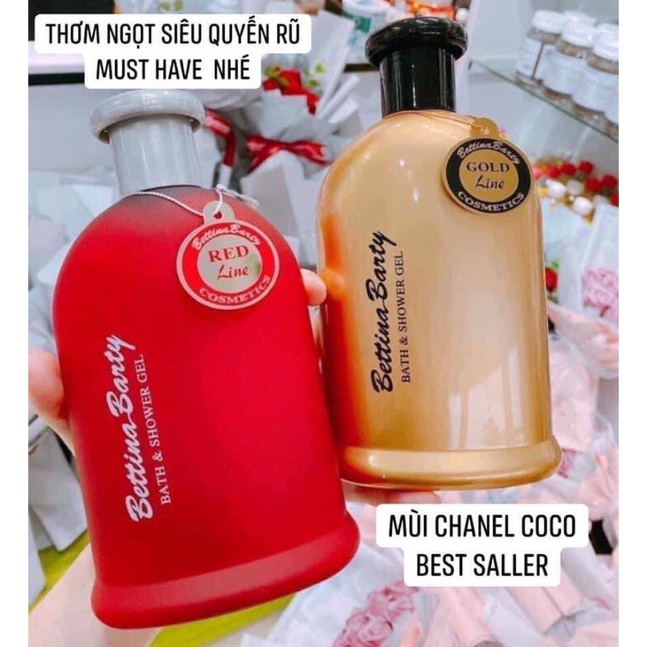Sữa Tắm Tinh Dầu Nước Hoa Bettina Barty Bath And Shower Gel 500ml CHUẨN ĐỨc