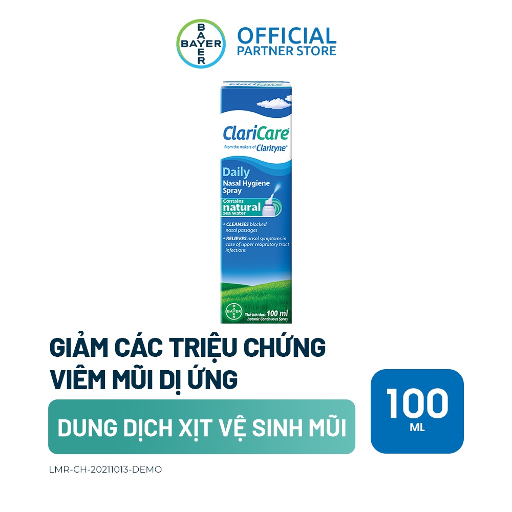 Dung Dịch Xịt Vệ Sinh Mũi Claricare 100ml