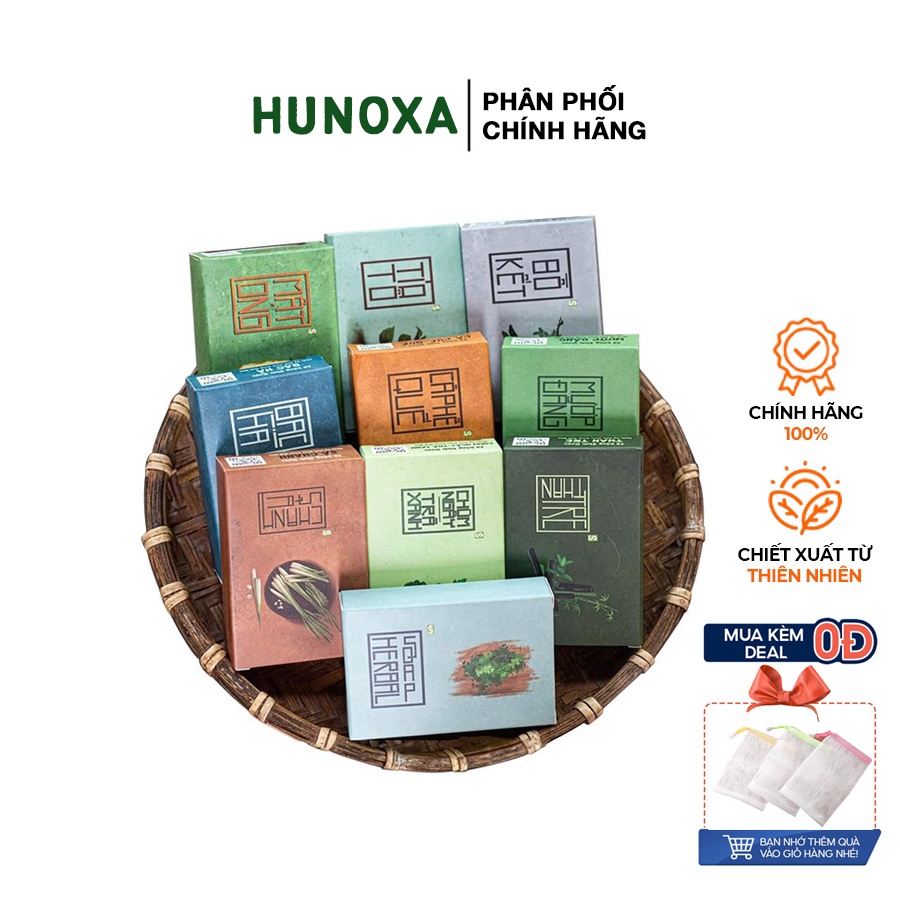 Xà bông sinh dược, xà phòng giảm mụn lưng chiết xuất 100% từ thiên nhiên, an toàn không hóa chất - HUNOXA