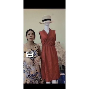 đầm suông đắp chéo size S-M. S257