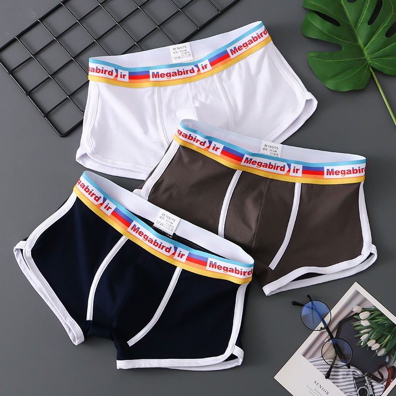 Quần Lót Boxer Cotton Thoáng Khí Co Giãn Thời Trang Hàn Quốc Cho Nam