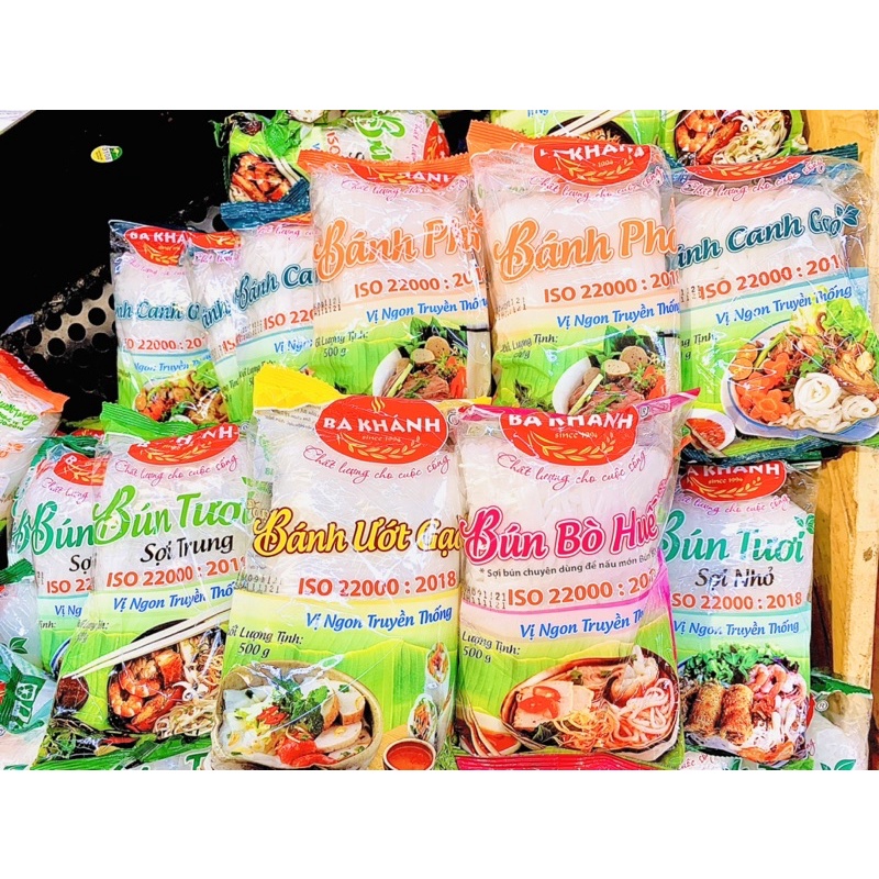 Bún/ Bánh Canh/ Bánh Phở/Bánh Ướt/Bún Bò Ba Khánh 500g