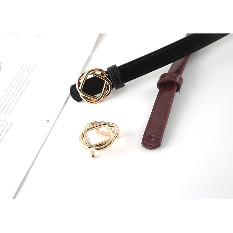 Đai váy bản nhỏ nữ mặt hoa phối đầm 1.8cm TL401 (Hỗ trợ bấm dây nịt) - Thắt Lưng Giá Tốt