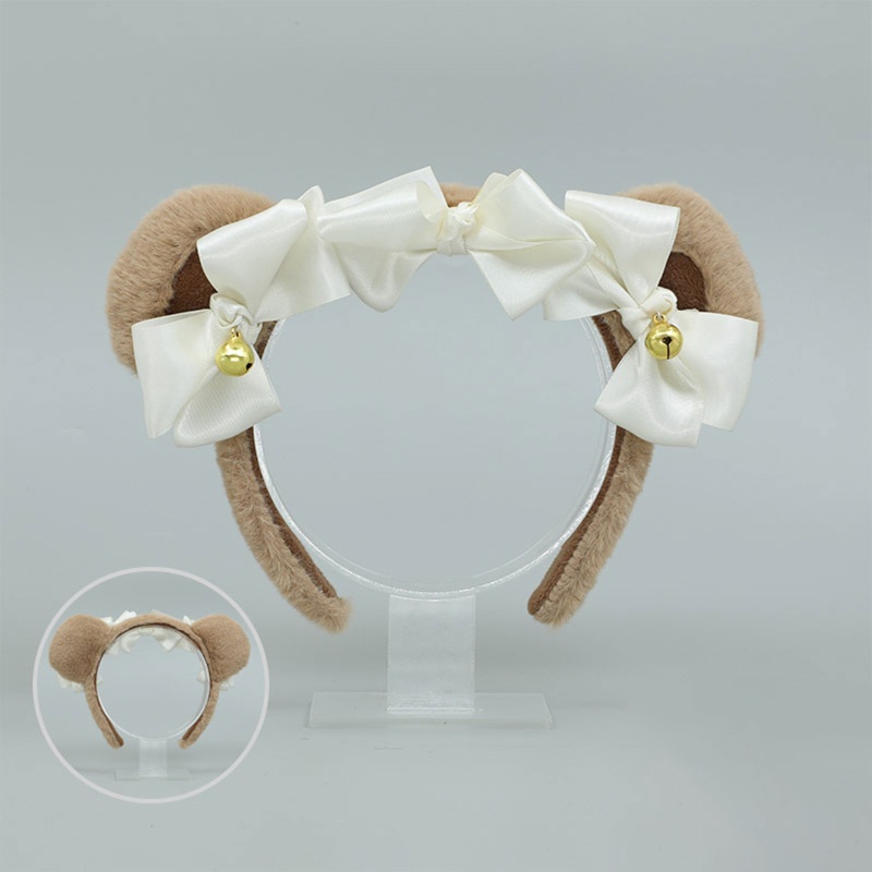 Băng Đô Tai Gấu Bông Phong Cách Lolita Đáng Yêu Dành Cho Nữ