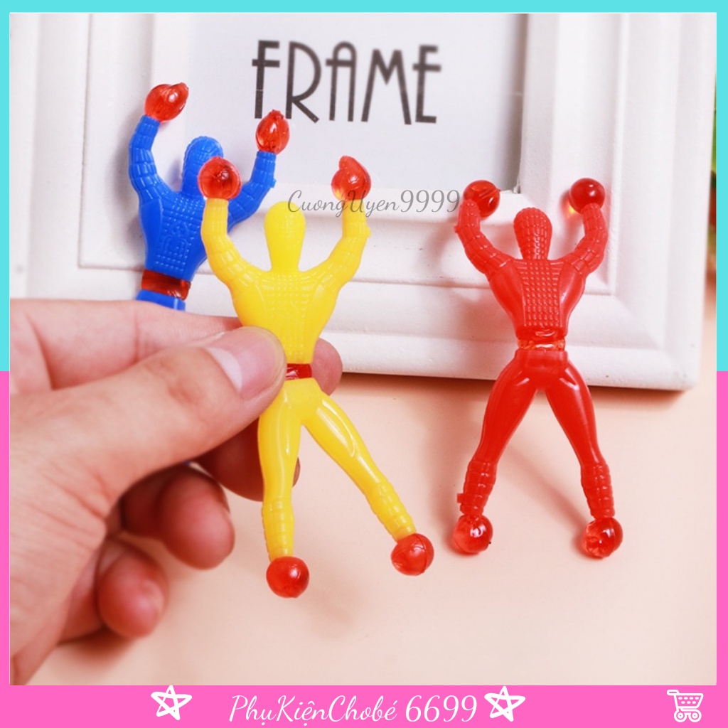 Người nhện dính tường độc đáo đồ chơi spider man nhiều màu sắc đồ chơi vận động ngoài trời