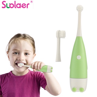 Bàn chải đánh răng điện Suolaer siêu âm thông minh hoạt hình cho trẻ