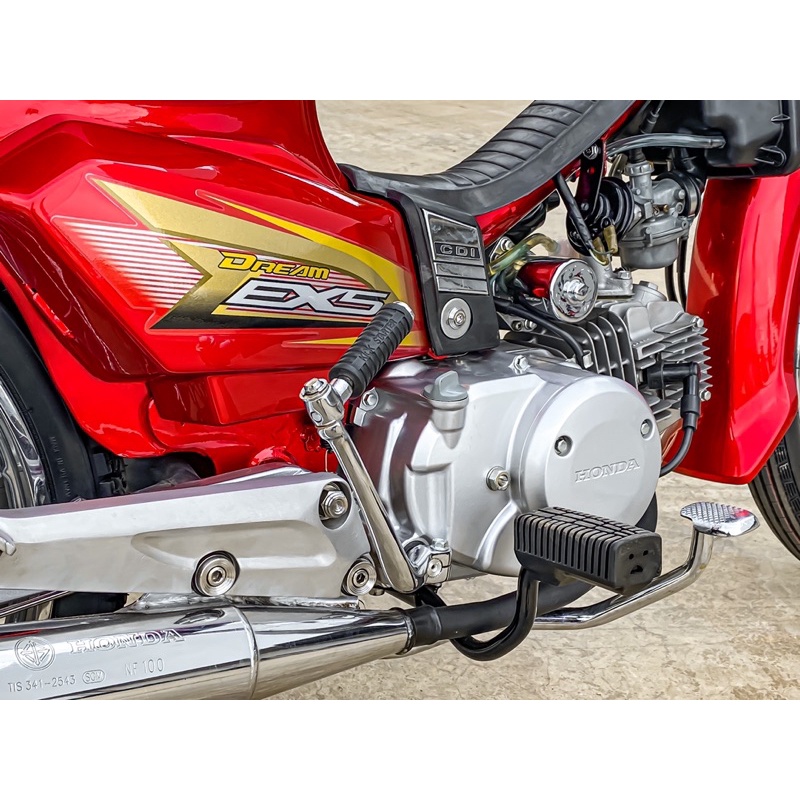 Tem Rời Dream mẫu EX5 cao cấp dán cho xe màu đỏ