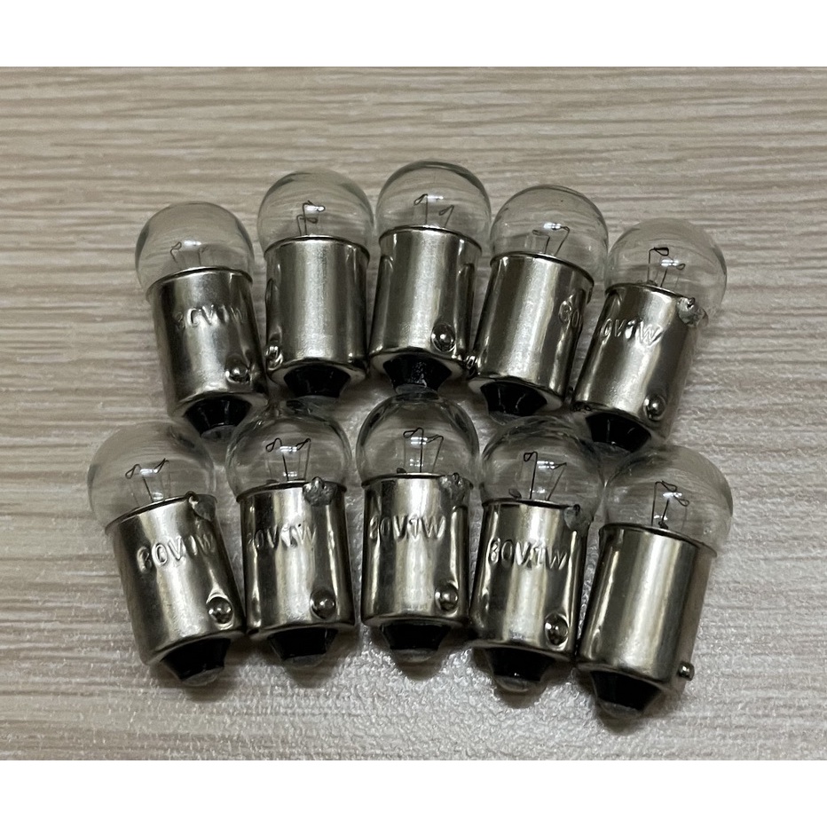 Combo 10 bóng đèn tín hiệu đuôi cài BA9S 30V 1W - Globular Pilot lamps G11*23.5 BA9S 30V 1W - IMPA 790676