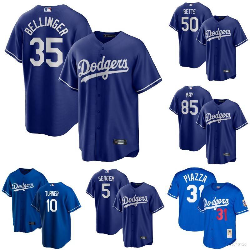 Áo Bóng Chày HT3 MLB Los Angeles Dodgers May Seager Piazza Turner Betts Plus Size T