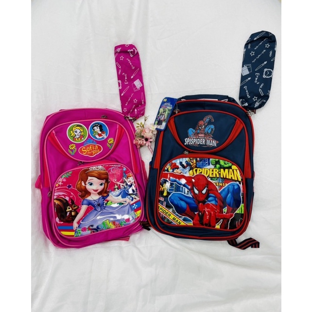 Balo đi học công chúa Sofia, người nhện dành cho bé gái