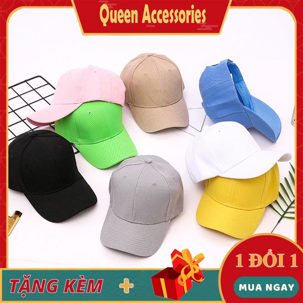 Mũ Lưỡi Trai Nón Kết Trơn Quai Dán 423 Phong Cách Ulzzang