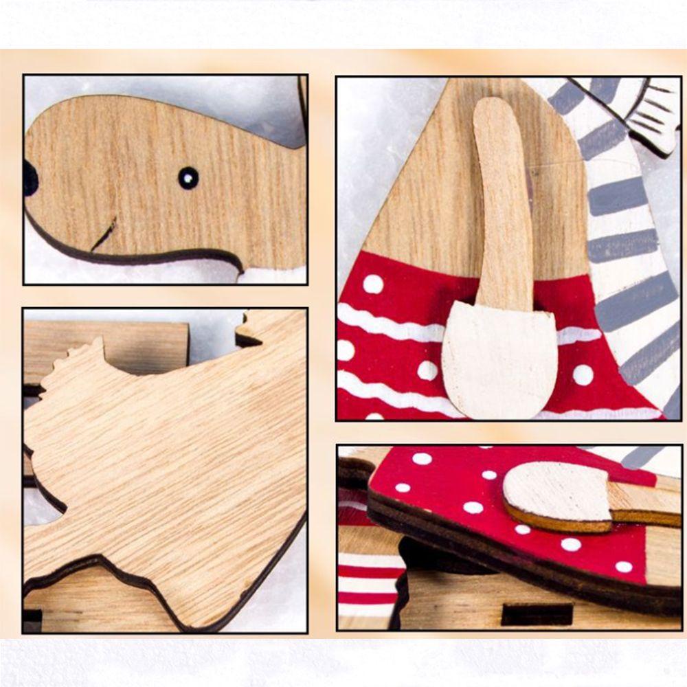 MAG Phụ Kiện Trang Trí Giáng Sinh Bằng Gỗ Tự Nhiên