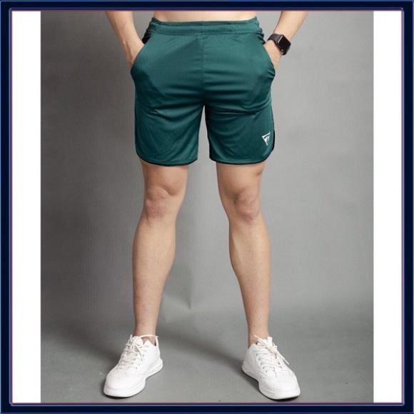 Quần Đùi Thể Thao Nam Line Bầu Vải Thun Lạnh Ts (Nhiều Màu) [NUTTY] quần short thê thao, quần tập gym cao cấp  ྇