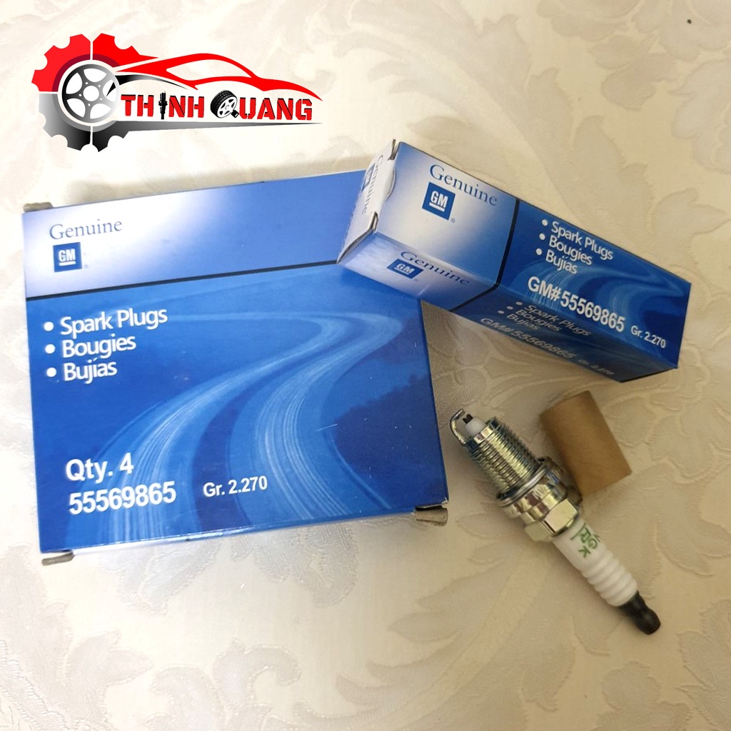 Bộ 4 bugi xe CHEVROLET CRUZE, ORLANDO, DAEWOO LACETTI